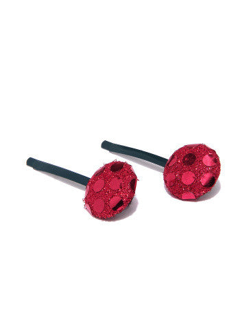 The Hairklip Glitter Red Lollypop Tictac