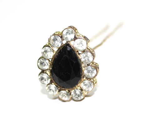 The Hairklip Black Drop Wedding Juda Pin