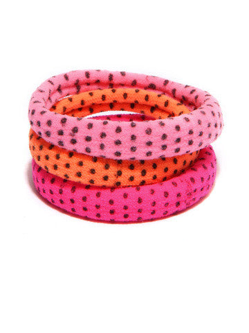 The Hairklip Pink Hues Pony Band Set