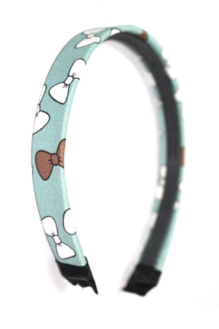 The Hairklip Blue Bow Print Hairband