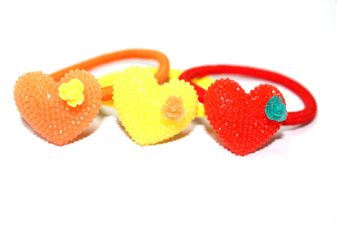 The Hairklip Little Hearts Sunshine Pony Combo