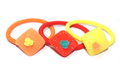 The Hairklip Sunshine lil Square Pony Combo