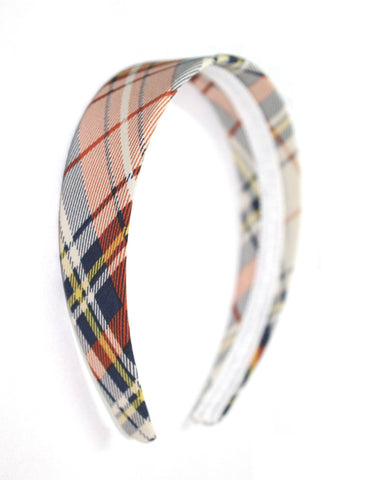 The Hairklip Blue Checkered Broad Hairband